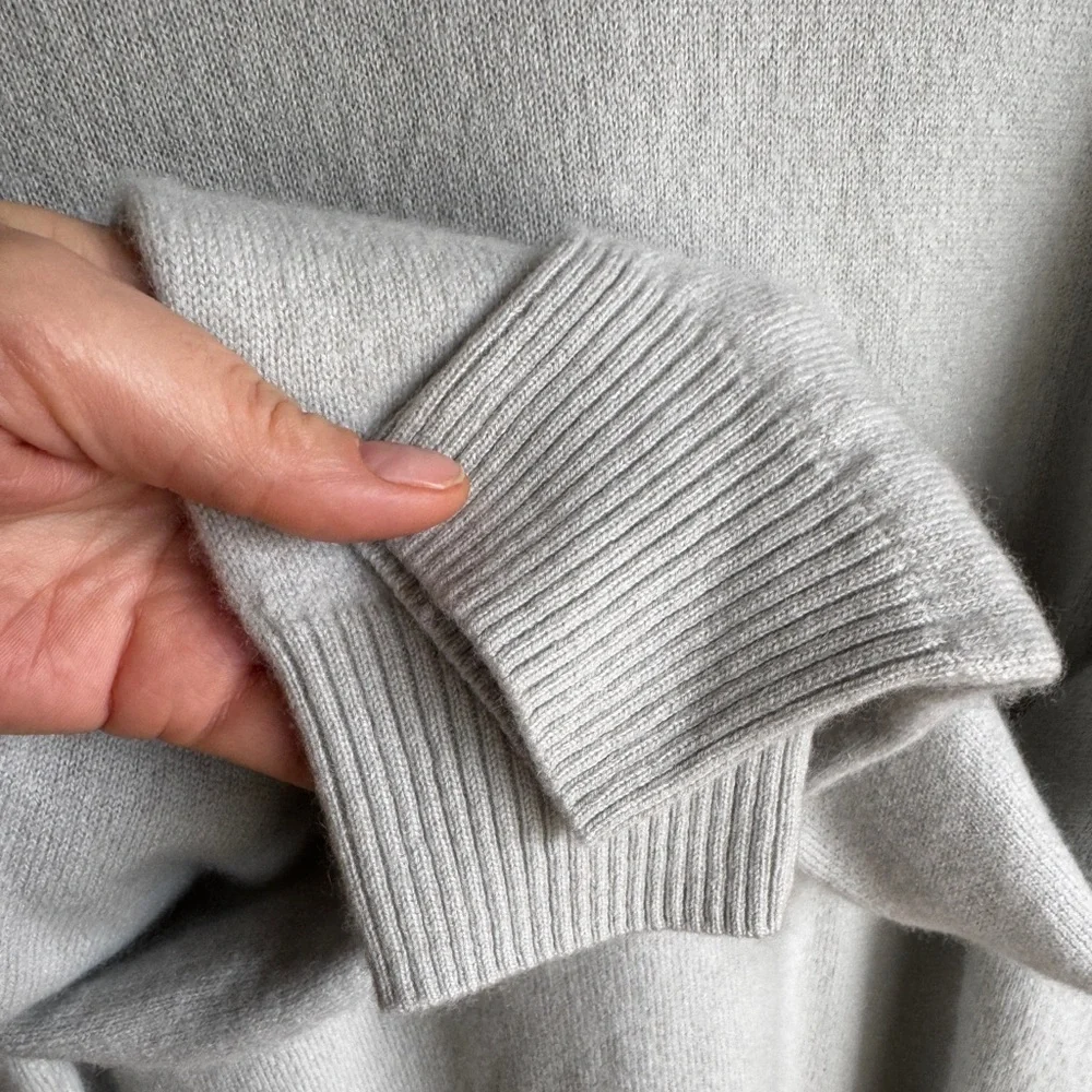 Norm Thompson 100% Cashmere Long Sleeve Mock Neck Sweater Women's Size XL